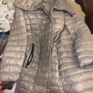 Micheal kors long line puffer jacket